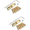 HOMSFOU 2 Pz pinza in ottone per utensili rotanti morsetto clamp punte da trapano punte trapano accessori trapano drill pinza utensile rotante Trapano a mano Mandrino Porta trapano ruotare