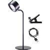 BEPER P201UTP301 Lampada da Lettura senza fili, 3 applicazioni, Lampada da Tavolo, Lampada a Parete, Lampada con Clip, 2,3 W, Lampada ricaricabile cavo USB type-C, 3 tonalità di Luce, Nero