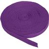 PATIKIL Nastri in Sbieco di Cotone 1cm 9m 100% Nastro Cotone Twill Nastro Rilegatura Fettuccia Spina Pesce per Cucito Regalo Avvolgimento Artigianato Fai Da Te Profondo Viola