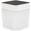 Lutec Table Cube Lampada da Tavolo a LED con Pannello Solare Integrato 1 W, Bianco, 13.3 x 12 cm