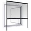 Windhager Tenda a Rullo zanzariera, zanzariera, Telaio in Alluminio per finestre, accorciabile singolarmente, 100 x 160 cm, Antracite, 03877