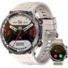 IOWODO Smartwatch Uomo,Orologio Fitness Chiamate Bluetooth,Smart Watch Militari Tracker con Cardiofrequenzimetro,SpO2, Monitoraggio del Sonno,100+ Modalità Sport Compatibile Android con iOS