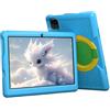 Yicty Tablet Bambini 10,1 Pollici Android 13 con Touch Screen 1280x800 IPS Quad-Core 64 GB ROM Tablet Educativo e Divertente Controllo Genitori con Custodia Antiurto (Blu)
