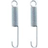SG Store 2 pezzi 100 mm di lunghezza del motociclo cavalletto laterale del calcio del cavalletto della molla del metallo di ritorno della molla di ricambio per la moto dell'argento