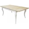 DecHome Tavolo Allungabile Diverso 160/200x100x76 cm in Legno Bianco HF807204