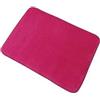 MSV 140857 Douceur - Tappetino in Memory Foam (Poliestere, Poliammide, Poliuretano, SBR), 50 x 70 x 0,1 cm, Colore: Fucsia
