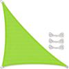 CelinaSun tenda parasole a vela giardino balcone HDPE polietilene traspirante triangolo 2,5 x 2,5 x 3,5 m verde