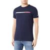 Tommy Jeans T-shirt Maniche Corte Uomo Essential Flag Tee Scollo Rotondo, Nero (Black), S