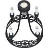 Alomejor Lampadario Rotondo in Miniatura per Casa delle Bambole, Lampada da Soffitto Rotonda con Perline Acriliche, Lampada per Casetta Elegante e Decorativa