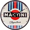 Nostalgic-Art Orologio da parete, Martini - L'Aperitivo - Idea regalo per amanti dei cocktail, Grande decorazione per cucina, Design vintage, Ø 31 cm