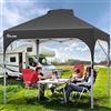 YITAHOME Gazebo Impermeabile 2,5 X 2,5 M Pieghevole Pop-Up Tendone Da Esterno Altezza Regolabile Con Sacca Di Trasporto Per Patio/Spiaggia/Campeggio/Festa, Bianco