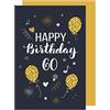 Biglietto Di Auguri Edition Seidel Per 60° Compleanno Con Busta – Design Moderno, Alta Qualità, Stampato In Germania
