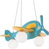 Ideal Lux Avion Sp3 Azzurro Lampada a sospensione
