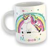 Generico Unicorno Tazza Mug in Ceramica Colazione Felice Idea Regalo Natale Compleanno Originali e Divertente Unicorni Festa Compleanno bambina bambini Stampa Personalizzata con nome bimba The Latte Spremuta 3