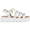 Geox D Dandra 40 B, Sandali con Zeppa, Bianco Opaco EU