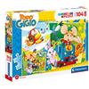 Clementoni Topo Gigio Supercolor Gigio-104 maxi pezzi-Made in Italy, puzzle bambini 4 anni+, Multicolore, 23756