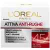 L'Oréal Paris Crema Viso Anti-rughe Attiva 45+ 50ml Tratt.viso 24 ore idratante,Tratt.viso 24 ore nutriente,Tratt.viso 24 ore antirughe