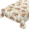 ANRO Tovaglia Cerata, Lavabile, caffè, 100 x 140 cm, Colore: Beige, Asciugamani, Bordo di Taglio