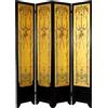 Paravento Liberty Antico Legno Ebanizzato Italia XX Secolo