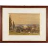 Quadro Antico Dipinto di H. Clifford Warren Acquarello e Matita 1878