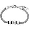 s.Oliver Bracciale in argento sterling 925/acciaio inossidabile per donna, bracciale, motivo, fornito in confezione regalo per gioielli