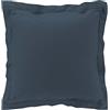 douceur d'intérieur Federa flat in cotone/percalle 63 x 63 cm percalle tinta unita blu