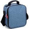 TATAY Urban Food Casual - Borsa Termica Porta Pranzo, 3L Capacità, con 2 Contenitori Alimentari di Vetro 0.57L. Denim Blue, 22 x 12 x 21,5 cm