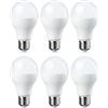 Amazon Basics Lampadina LED E27, 14W (equivalenti a 100W), Luce Bianca Calda, Dimmerabile, 6 Unità (Confezione da 1)