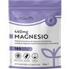 Nutravita 945mg Magnesium complex - 440 mg di Magnesio Elementare per Dose - 180 Capsule Vegane per 90 Giorni - Suprema Biodisponibilità - Supporta Muscoli, Ossa, Metabolismo Energetico