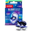 Alpine SleepDeep - Tappi orecchie per dormire in gel morbido - 27 dB riduzione del rumore - Forma ovale 3D, massimo comfort - 2 paia (Taglie S + M/L)