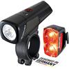 SIGMA BUSTER 800 FL& RL150 | Set di luci per bicicletta ricaricabili via USB | Luce anteriore con 800 lumen e 5 modalità di illuminazione | Luce posteriore con funzione di luce di stop