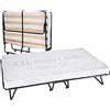 Cortassa Soluko | Letto Brandina Pieghevole a Doghe Con Materasso Polyuretano e Copertura Salvapolvere Inclusa, Struttura Resistente e 4 Ruote Girevoli, 100% Made In Italy 120x200 Piazza e Mezza