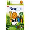 Nexcare Cerotti Nexcare™ Happy Kids Animals, Assortiti, confezione da 20 pezzi