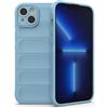 RankOne Custodia in Silicone Liquido Airbag per iPhone 14 Plus (6.7 Inches) - Azzurro
