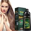 JRTTOSSE Shampoo naturale per scurire i capelli alle erbe in 10 minuti, shampoo per la tintura dei capelli neri, colore dei capelli a base vegetale, tintura per capelli multicolore per uomini donne (Coffee)