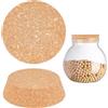 AHANDMAKER Tappi in sughero affusolati grandi, 2 pezzi, in sughero naturale morbido per barattoli, bottiglie di vetro e ceramica, 10,9 x 2,8 cm, diametro inferiore 9 cm