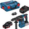 BOSCH GBH18V-26 Trapano Martello Perforatore SDS PLUS a Batterie 4.0Ah 5.0Ah