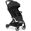hauck Travel N Care - Passeggino leggero (solo 6,8 kg), con sospensione, compatto e pieghevole, con parapioggia, colore: nero