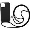 TN Shopping Cover compatibile con iPhone 12(6.1) in silicone con cordino caso, colori di caramelle Cover in silicone antiurto, protezione fotocamera antiurto con cavo regolabile per telefono