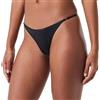Calvin Klein Donna Perizoma Thong Intimo, Nero (Black), XS