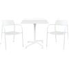 MIlani Home OPERA - set tavolo in alluminio cm 70 x 70 x 73 h con 2 poltrone Aviim