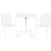 MIlani Home OPERA - set tavolo in alluminio cm 70 x 70 x 73 h con 2 poltrone Maris