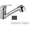 Apell Miscelatore Monocomando da Cucina canna bassa con Doccetta Estraibile Granito Nero Apell APL20DCGB
