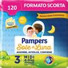 Pampers Sole Luna Pannolini Taglia 3 (4-9 Kg) Offerta 120 Pannolini (20x6)