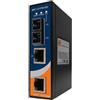 Intellinet Convertitore Industriale Fast Ethernet a fibra ottica su guida DIN