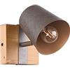Trio Leuchten Trio, Faretto, Bell 1xE14, max.25,0 W Metallo, nichel antico, Finitura: Metallo, nichel antico L:11,0cm, A:11,0cm, P:23,0cm Montaggio sia a parete che a s,IP20,Senza illuminante,FLEXConnect,
