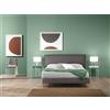 EvergreenWeb LETTO PARIGI Tortora 160 x 200 cm