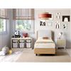 EvergreenWeb Letto Contenitore | YORK Struttura Noce - Cuscino Bianco 80x195 cm