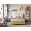 EvergreenWeb Letto Contenitore | YORK Struttura Noce - Cuscino Bianco 120x190 cm