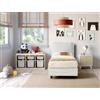 EvergreenWeb Letto Contenitore | YORK Struttura Bianca - Cuscino Bianco 80x195 cm